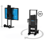 COMMBOX (CBMATE) This unique, heavy-duty electronically operated lift makes it easy for anyone to move, service and install wall mounted and trolley mounted 55-