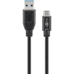 Goobay 71221 USB cable 2 m USB 3.2 Gen 1 (3.1 Gen 1) USB A USB C Black