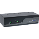 InLine KVM Desktop Switch, 4-port, Dual Monitor, DP+HDMI, 4K, USB 3.0, Audio