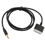 4XEM 4X30PINJACK mobile phone cable Black Apple 30-pin 3.5mm 35.8" (0.91 m)