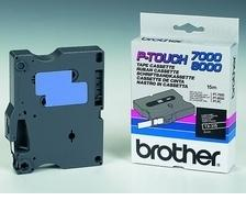 Image of Brother TX-315 DirectLabel white on black 6mm x 15m for Brother...