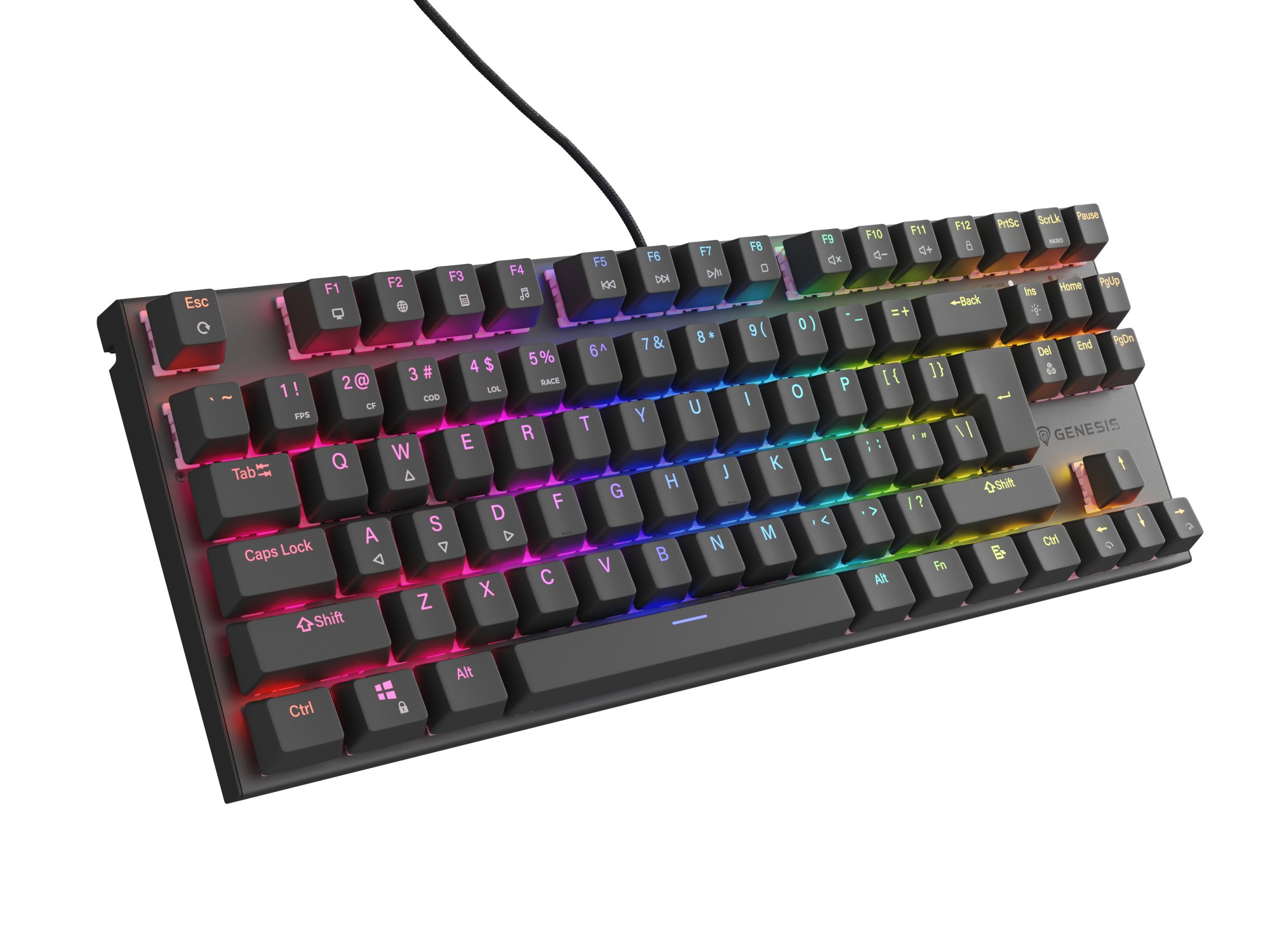 GENESIS Thor 303 TKL keyboard Gaming USB QWERTY US International Black