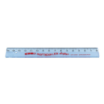 Wedo 52 1753 Scale ruler 150 mm Plastic Blue, Transparent 1 pc(s)