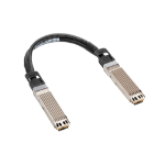 HPE InfiniBand NDR/Ethernet OSFP to OSFP 2m Switch-Switch Direct Attach Copper Cable InfiniBand en Glasvezelkabel Zwart