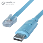 connektgear 1.8m RJ45 to USB A Male Console Cable with FTDI Chip (Cisco Compatible)