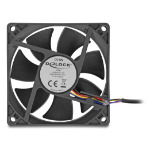 DeLOCK 67296 koelsysteem voor computers Computer behuizing Ventilator 8 cm Zwart 1 stuk(s)