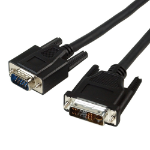Videk DVI M to HDD DB15M Analogue Monitor Cable 2Mtr- Black