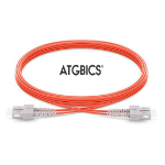 ATGBICS SC-SC OM2, Fibre Optic Cable, Multimode, Duplex, Orange, 8m