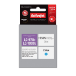 Activejet AB-1000CN ink (replacement for Brother LC1000/LC970C; 36 ml; cyan)