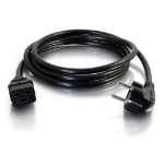 C2G Cbl/2m CEE 7/7 to IEC 60320 C19 Pwr Cord Black CEE7/7 C19 coupler