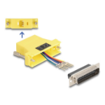 DeLOCK D-Sub 25 pin male to RJ12 female Assembly Kit yellow