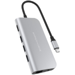 HYPER HD30F USB 2.0 Type-C 5000 Mbit/s Silver