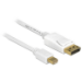 DeLOCK 83483 DisplayPort cable 3 m Mini DisplayPort White