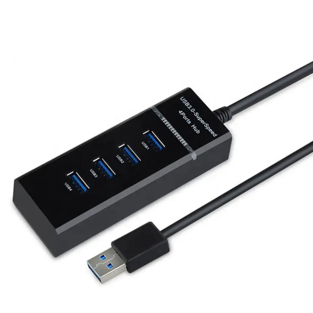 USB 3.0 4 Port Adapter - 0.3M - Black (KZW-201) thumbnail