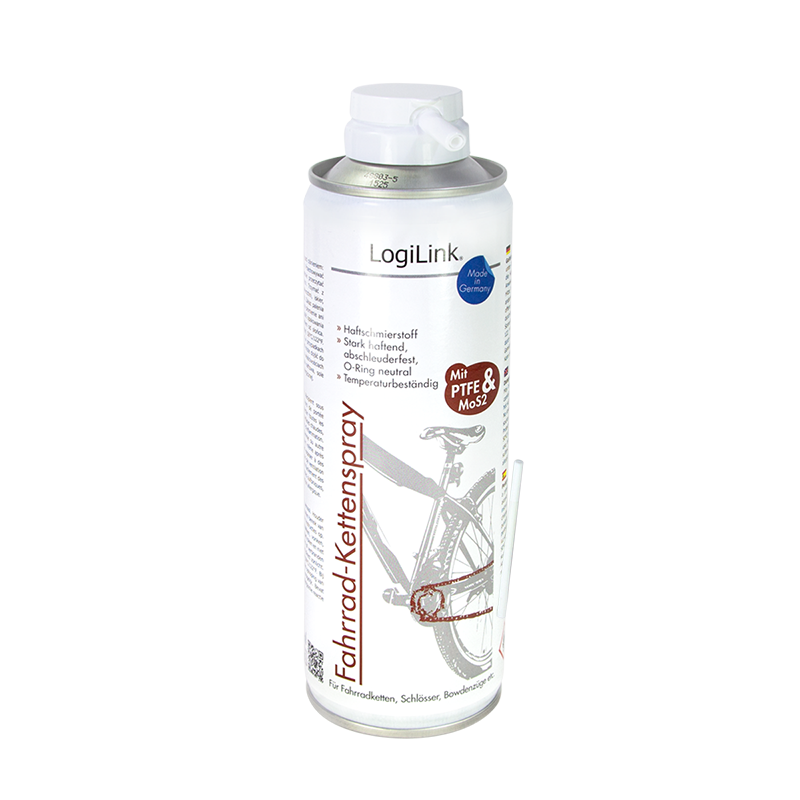 LogiLink Chain spray for bicycles with PTFE, MoS2, 0.3 l