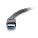 C2G 3ft (0.9m) USB-C® to USB-A 3.2 Gen 1 (5Gbps) Cable M/M - Black
