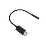 MAXCases Headset Adapter 3.5mm to USB-A connector (Black)