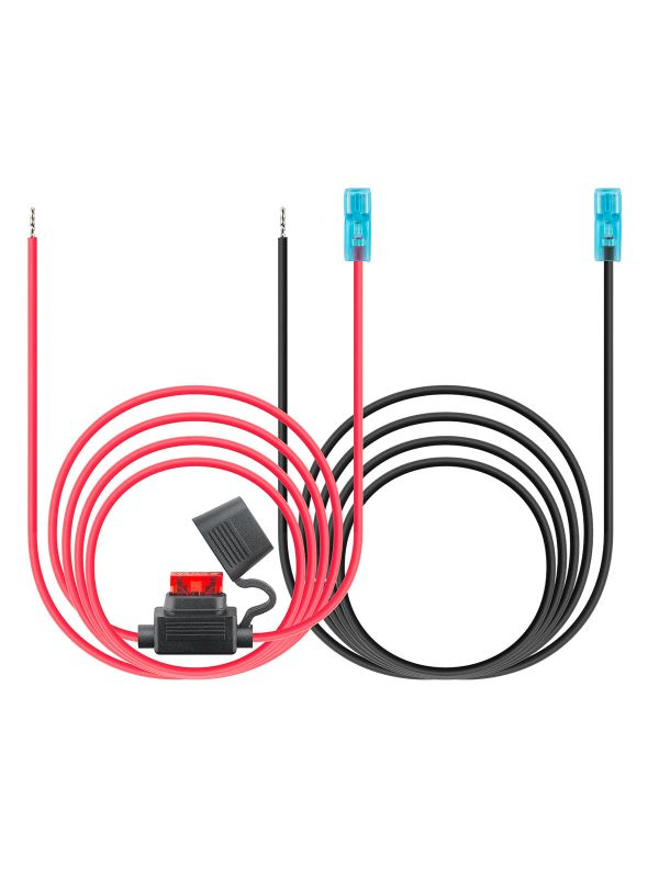 EU Product - Comount connector cable for USB panel install charger including a 10A fuse, and 2 m cable length with bare wire (tin-plated).One side of the cable is equipped with a flat pin plug, the other side has bare wire (tin-plated). thumbnail