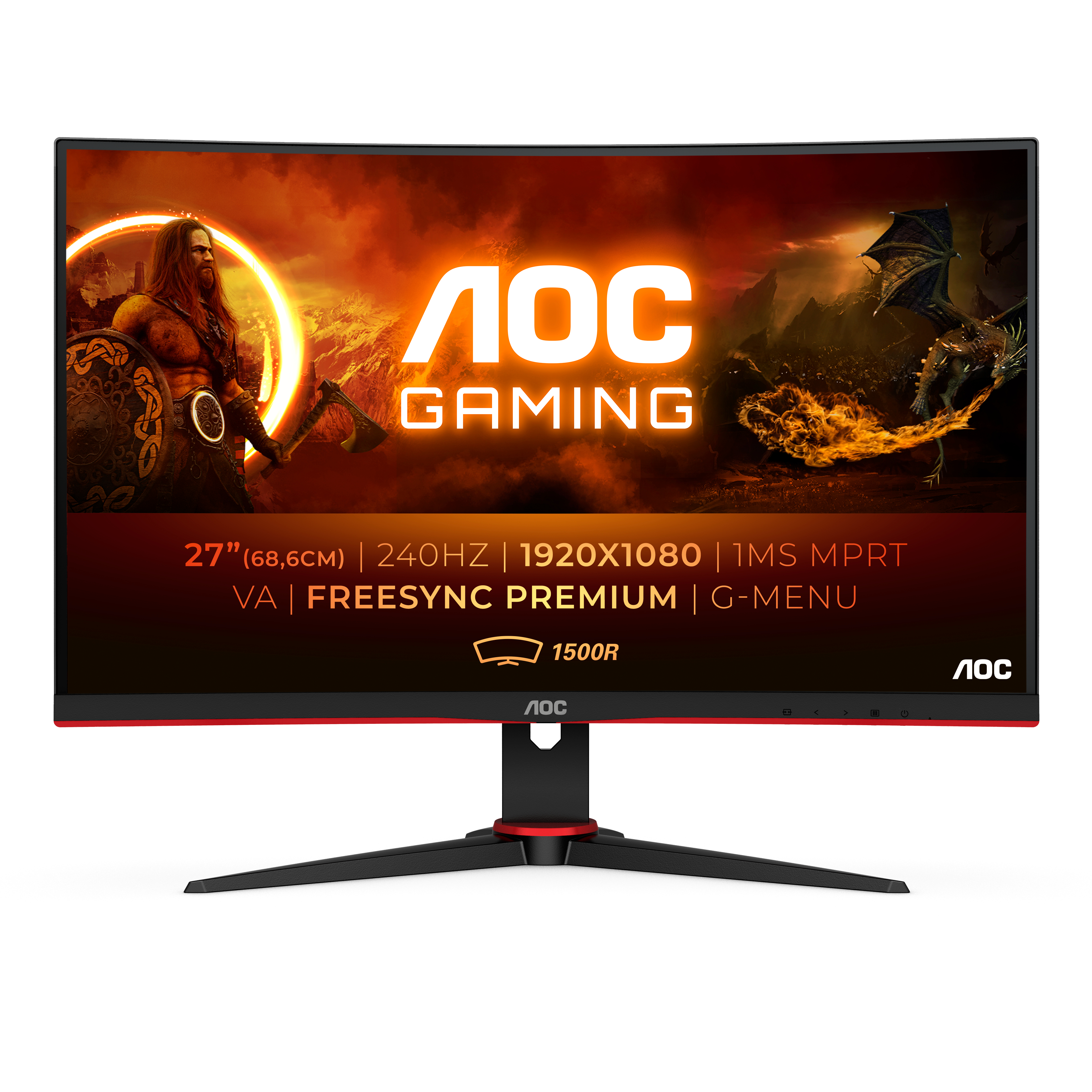Image of AOC G2 C27G2ZE/BK computer monitor 68.6 cm (27") 1920 x 1080...