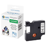 G&G 21704 labelprinter-tape Zwart op zilver