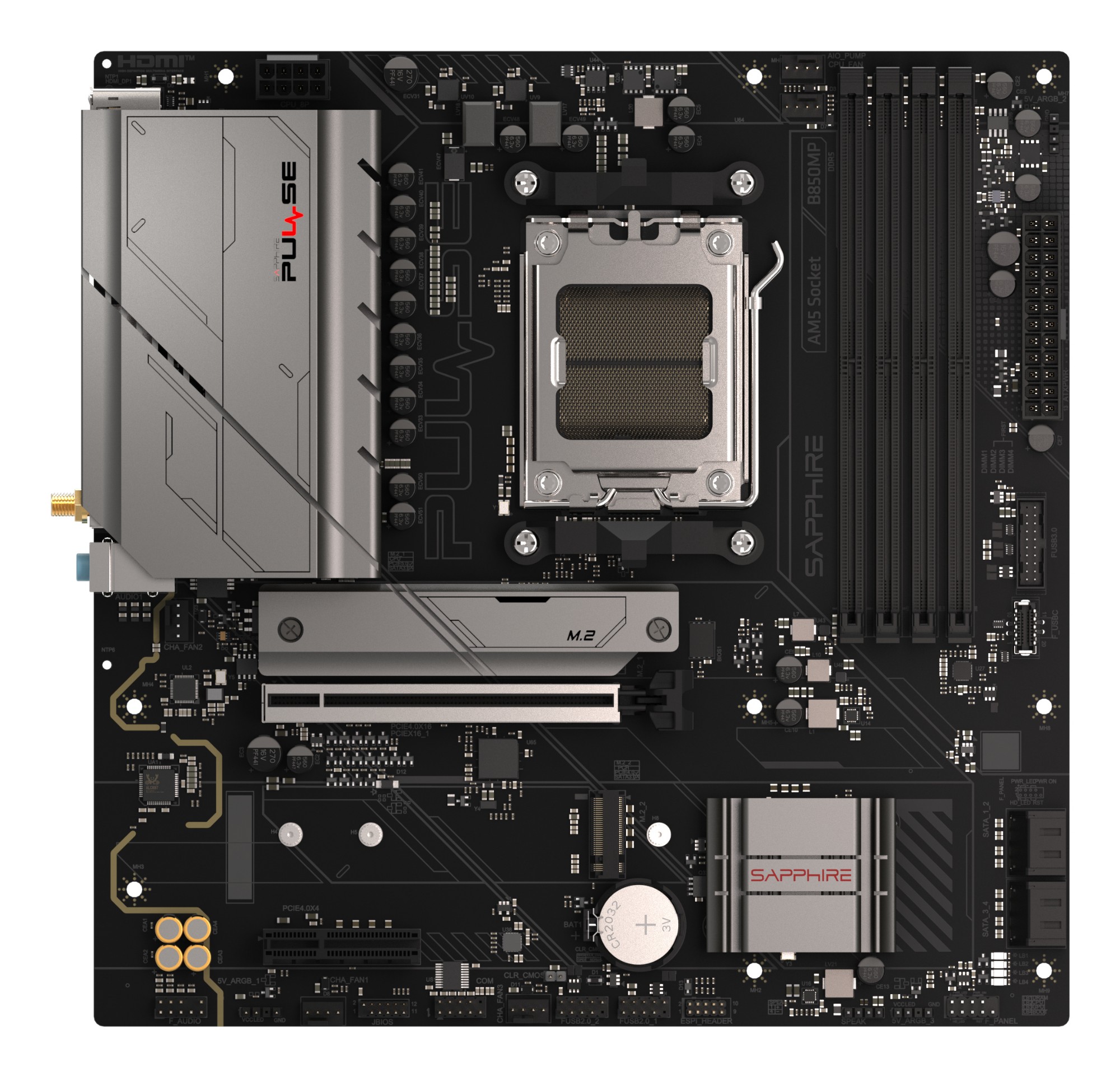 Sapphire PULSE B850M WIFI AMD B850 Socket AM5 micro ATX