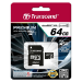 Transcend microSDXC/SDHC Class 10 UHS-I 64GB with Adapter