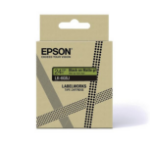 Epson C53S672078/LK-5GBJ DirectLabel-etikettes black on green matt 18mm for Epson LabelWorks LW-C 410