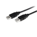 StarTech.com Cable de 1m USB 2.0 Alta Velocidad Macho a Macho USB A - Negro