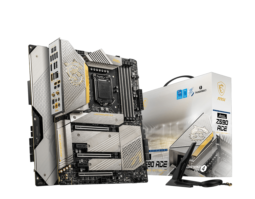 Image of MSI MEG Z590 Ace Gold Edition Intel Z590 LGA 1200 (Socket H5) ATX