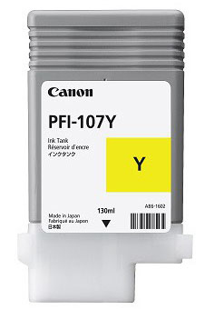 Image of Canon 6708B001/PFI-107Y Ink cartridge yellow 130ml for Canon IPF...