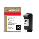 AgfaPhoto APHP45B inktcartridge 1 stuk(s) Compatibel Normaal rendement Zwart