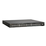 Brocade ICX7650-48ZP network switch Managed L2/L3 Gigabit Ethernet (10/100/1000) Power over Ethernet (PoE) 1U Black