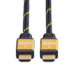 ROLINE 11.04.5500 HDMI kabel 1,5 m HDMI Type A (Standaard) Zwart, Goud