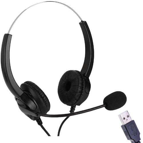EDIS EC134 headphones/headset Head-band Black USB Type-A