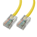 Videk Unbooted 24 AWG Cat5e UTP RJ45 Patch Cable Yellow 20Mtr -