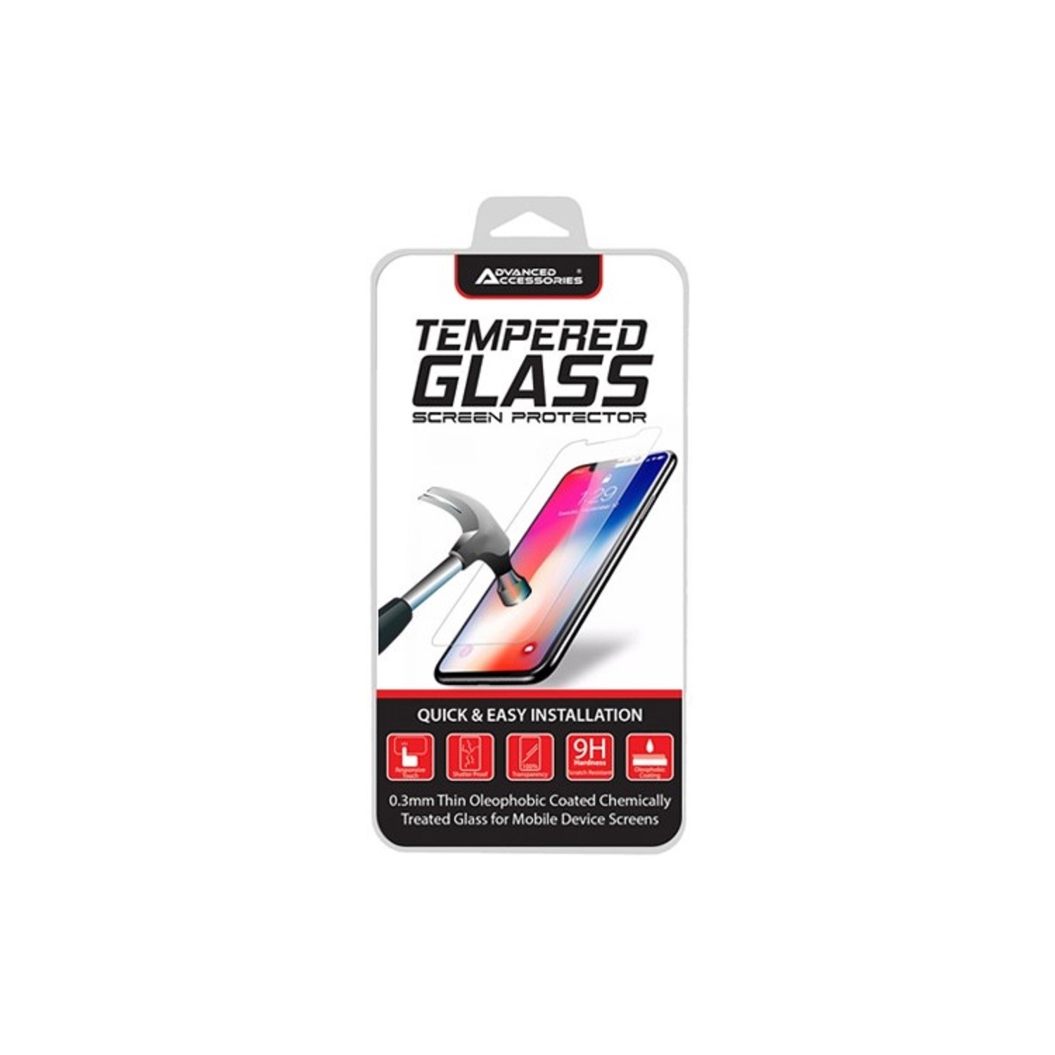 AdvancedAccessories Tempered Glass Screen Protector for Motorola Moto