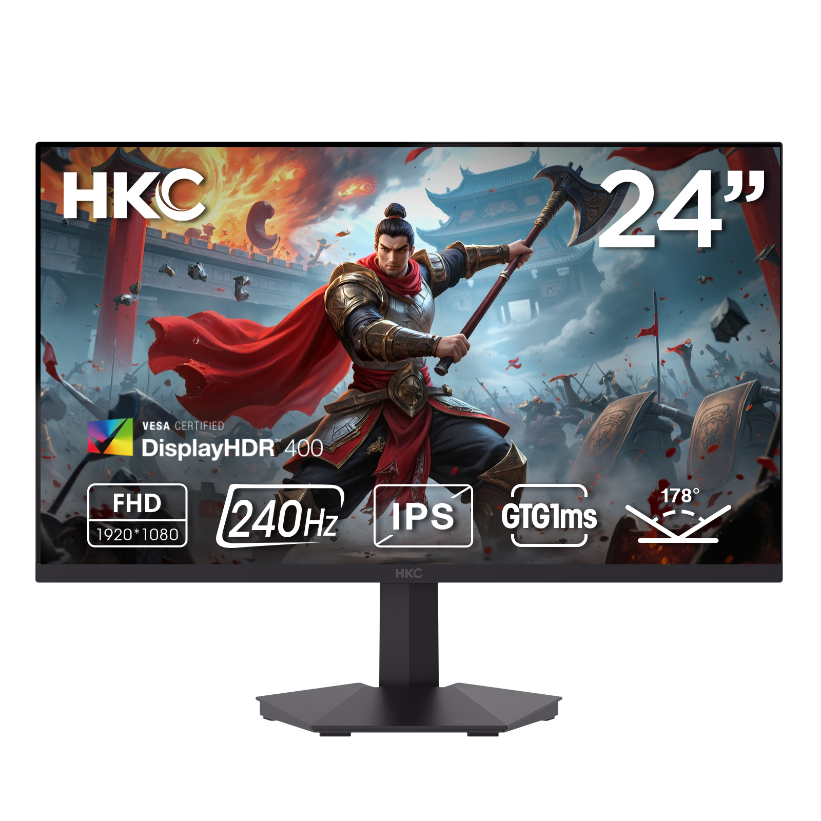 HKC G24H3D 24 Monitor computer monitor 60.5 cm (23.8") 1920 x 108