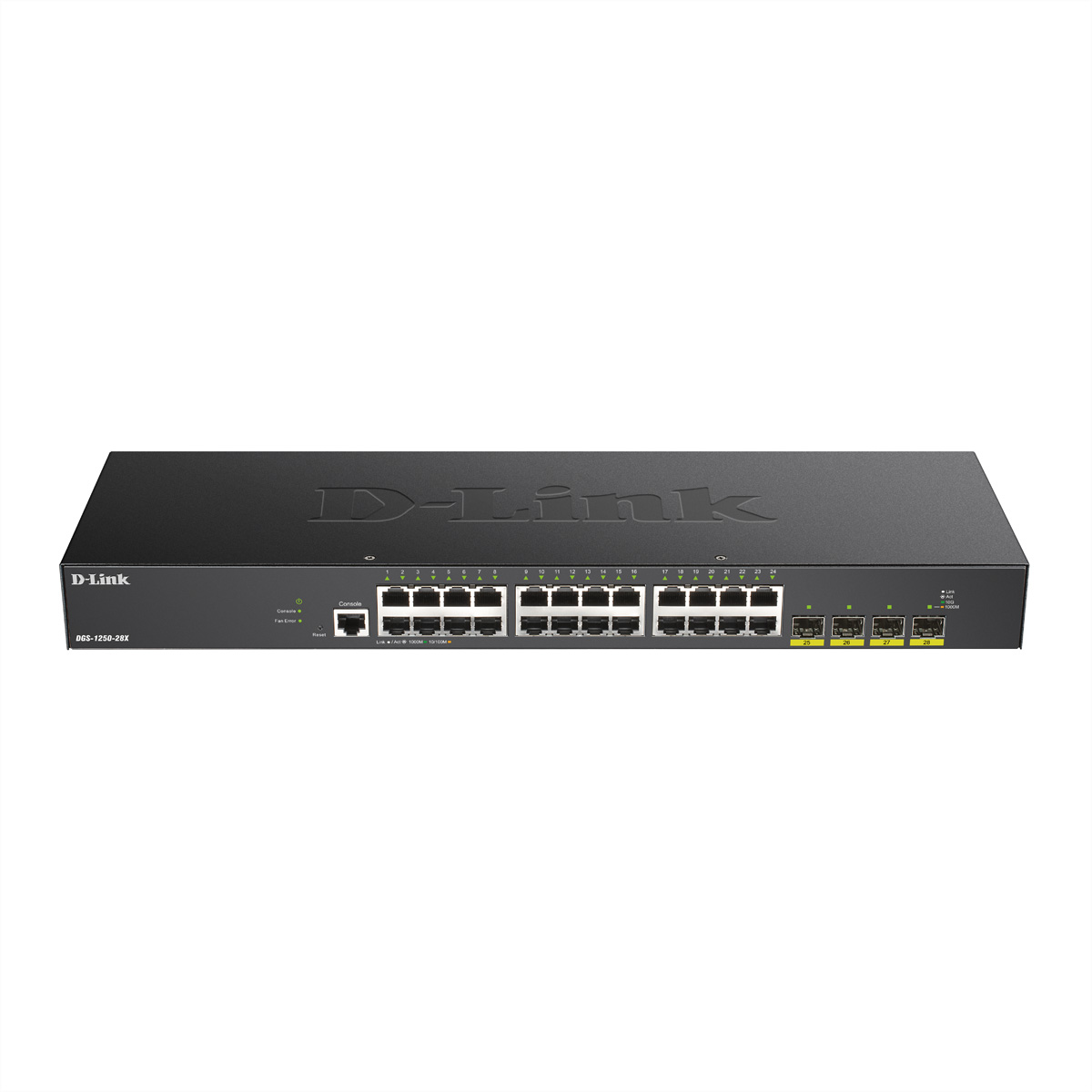 Image of D-Link Switch DGS-1250-28X/E 24xGBit/4xSFP+ 19" Managed