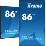 iiyama 86" Vivid-Bright Display with 4K resolution and 800cd/m² panels for illuminating communication