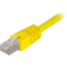 Deltaco F/UTP Cat6 patchkabel, LSZH, 2m, gul