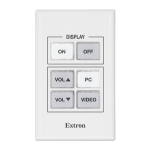 Extron RS-232 and IR Control remote control IR Wireless/Wired AV switch Press buttons