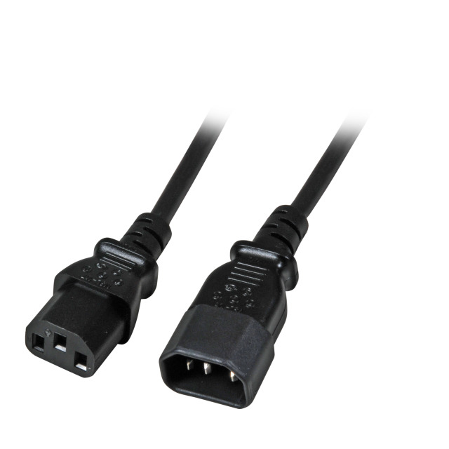 Image of EFB Elektronik EK503.2 power cable Black 2 m C14 coupler C13 coupler