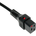 Cablenet 2m IEC C20 - IEC C19 IEC Lock Black PVC 1.5mm Power Leads