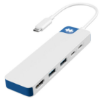 HYPER HD4101BUGL interface hub USB Type-C 5000 Mbit/s Blue, White
