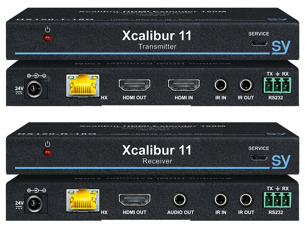 SY Electronics Xcalibur 4K 18G Transmitter/Receiver set. (NON HDBT) AV transmitter & receiver