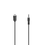 Hama 00200729 audio cable 0.75 m 3.5mm USB Type-C Black