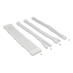 DeLOCK PSU Extension Cable Set 30 cm 5 pieces sleeved with cable combs (1 x 24 pin ATX, 1 x 12 + 4 pin 12VHPWR PCIe 5.0, 1 x 4 + 4 pin EPS, 2 x 6 + 2 pin PCIe) white
