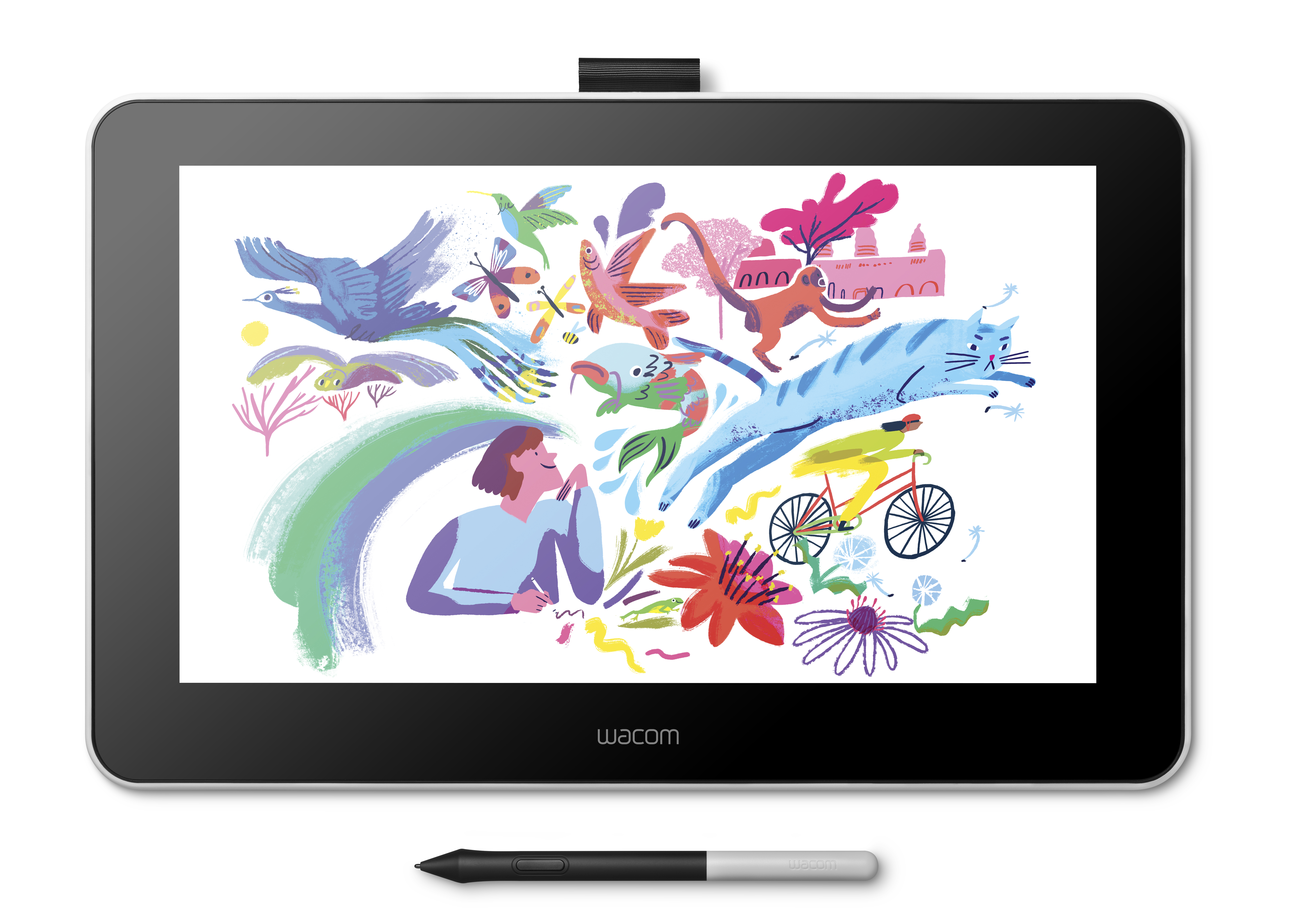 Image of Wacom One 13 graphic tablet White 2540 lpi 294 x 166 mm USB