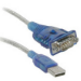 C2G Port Authority USB Serial DB9 Adapter Cable 18" seriella kablar Blå 0,46 m USB Type-A DB-9