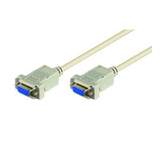 Microconnect 1.8m DB9-DB9 F/F serial cable White